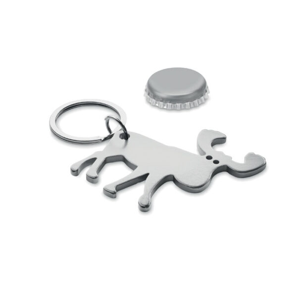 Recycled aluminium key ring BOTTLE POPPER CX1549-16