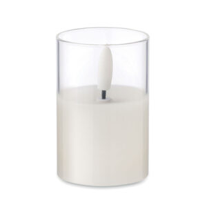 LED wax candle in glass holder XANDLE MO2365-06