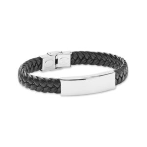 Braided faux leather bracelet FAULET MO2376-03