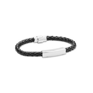 Braided faux leather bracelet FAULETI MO2377-03