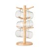 Bamboo cup set holder BOROCUPS MO6300-40