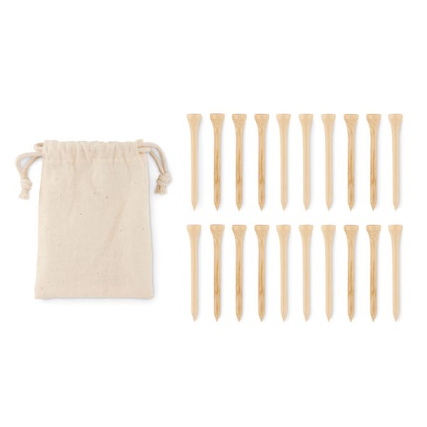 20 bamboo golf tees set BIRDIE MO6522-13